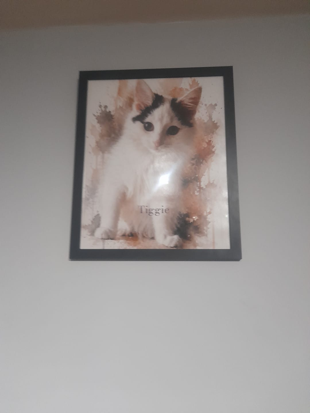 Customer photo review of Watercolour Realistic Portrait - Personalised Poster