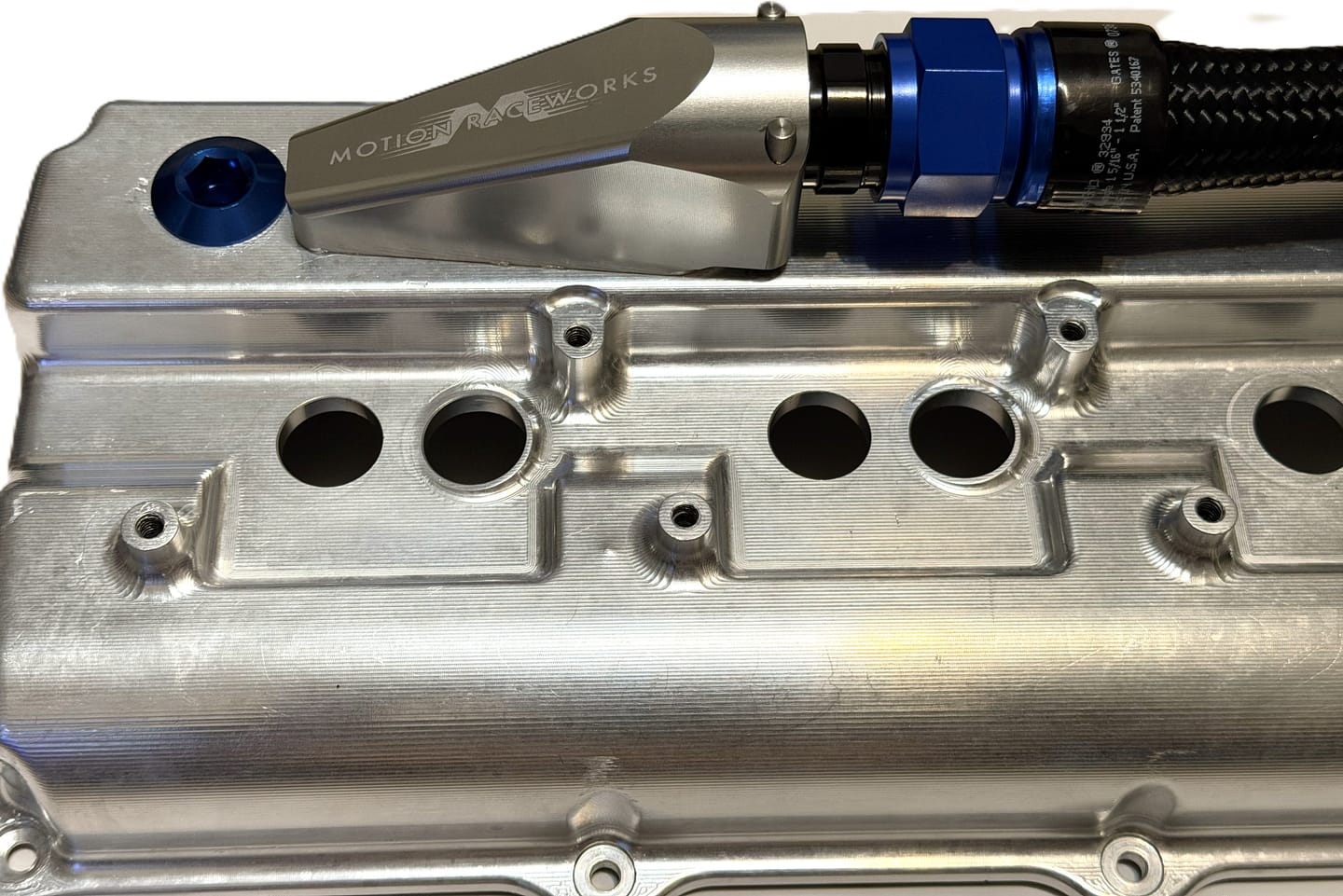 Customer photo review of Billet Burn Down Breather Quick Release Fittings Clear Anodized (Pair)