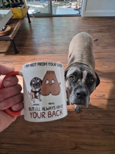 Customer photo review of Personalised Mug - Not from your sack