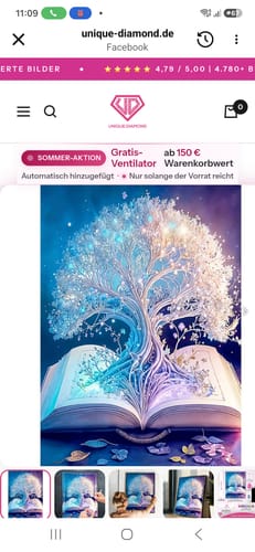 Customer photo review of 5D Diamond Painting – Zauberbuch
