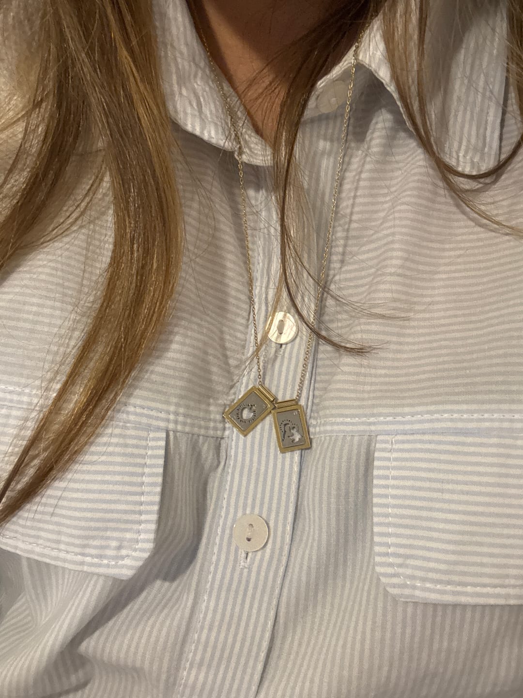 Customer photo review of BE YOU Gold & Silver Scapular