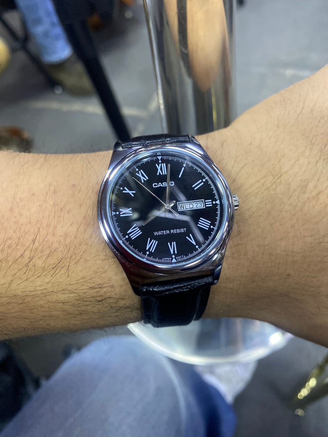 Customer photo review of Reloj Casio Análogo MTP-V006L-1B Negro