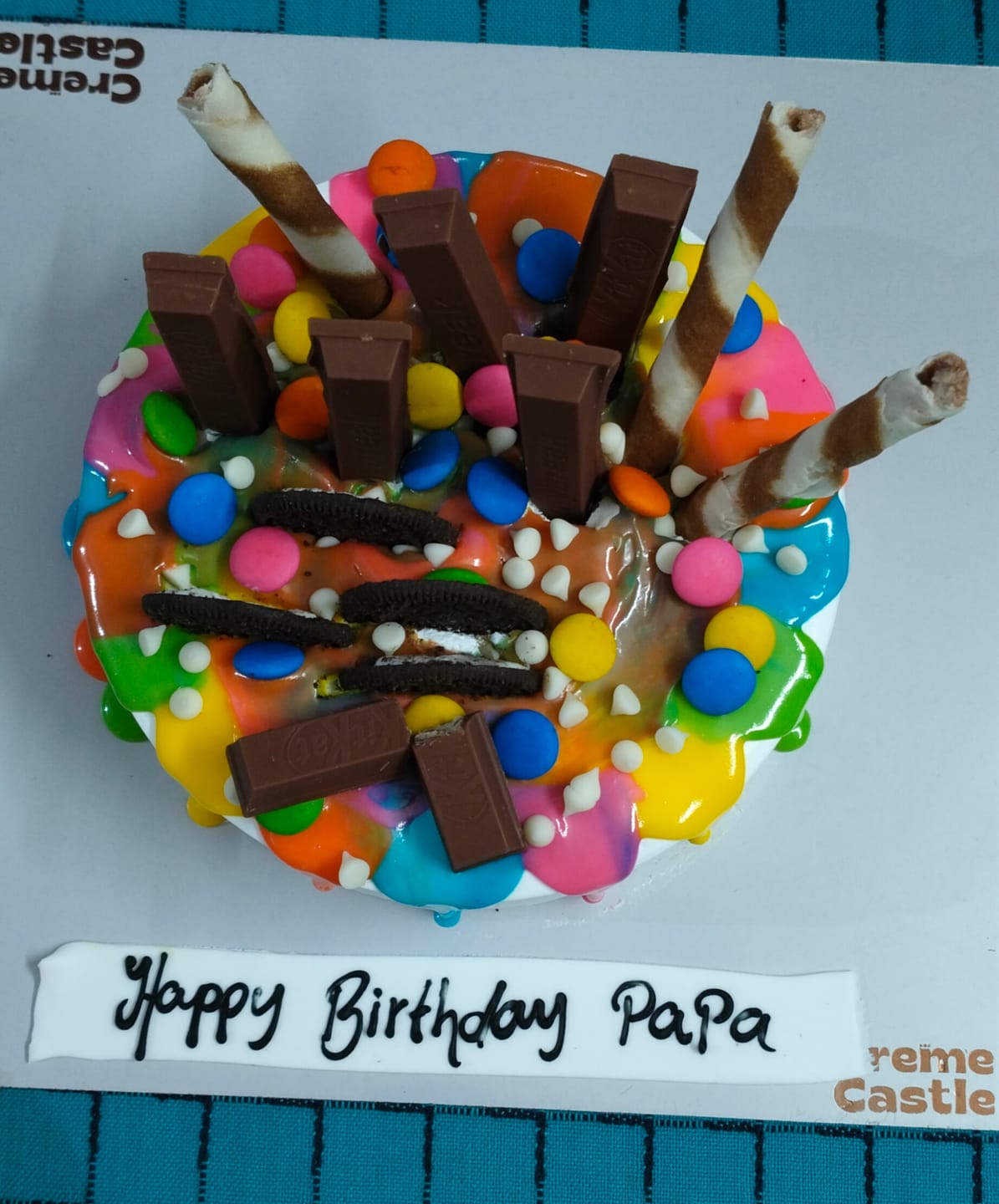 Customer photo review of Colorful Drip Cake