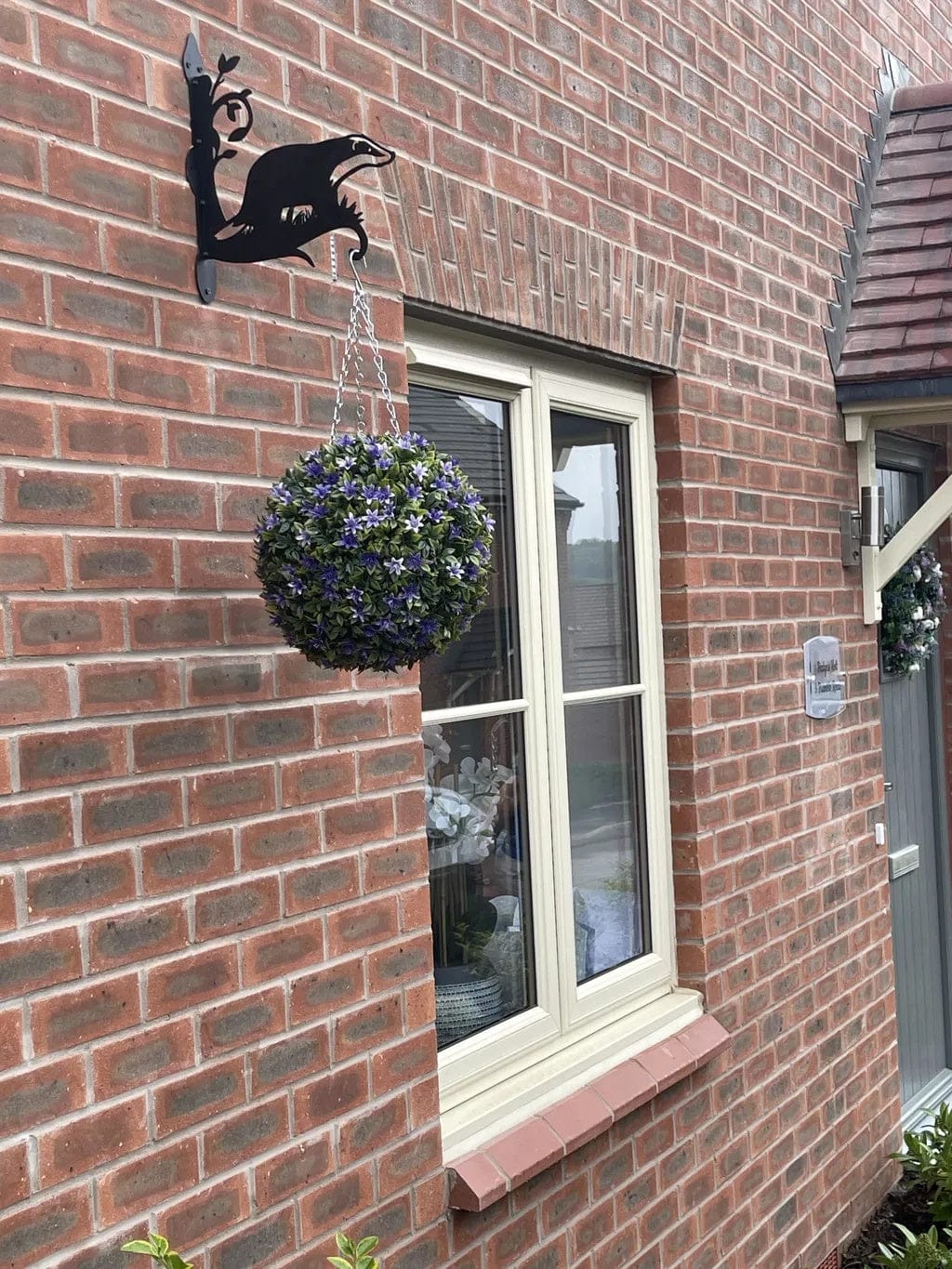 Customer photo review of Hanging Basket Bracket – Badger