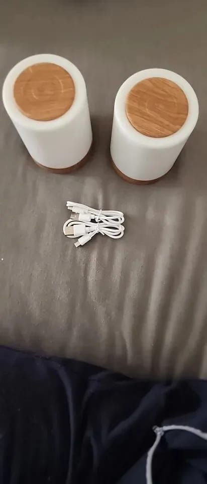 Customer photo review of Colour-Changing Table Lamp for Bedside, Remote Control, 12 cm