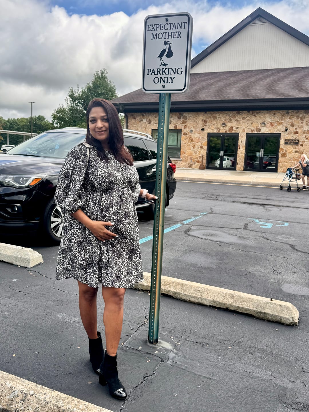 Customer photo review of Romantic Daisy Sheer Cotton Dress-Black