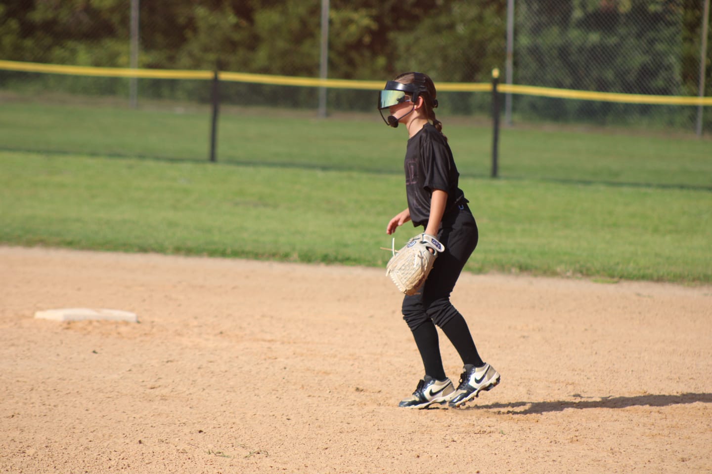 Customer photo review of Neo Softball Fielders Mask Visor