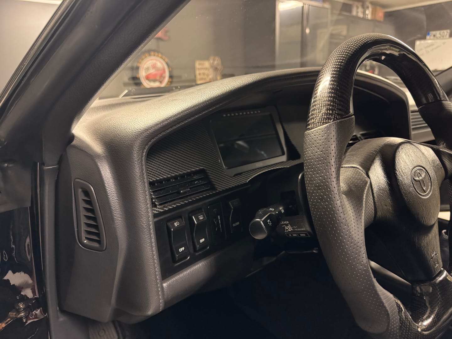 Customer photo review of Toyota Supra MK3 A70 Dash Cluster Mount