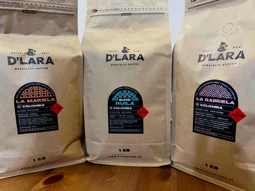 Customer photo review of Pack D'Lara - 3 bolsas de 1KG Café de Especialidad Colombia en Grano o Molido
