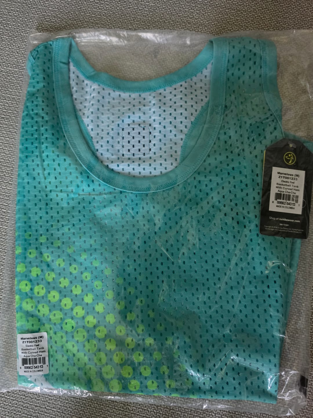 Customer photo review of Electric Feel Basketball Tank With Curved Hem