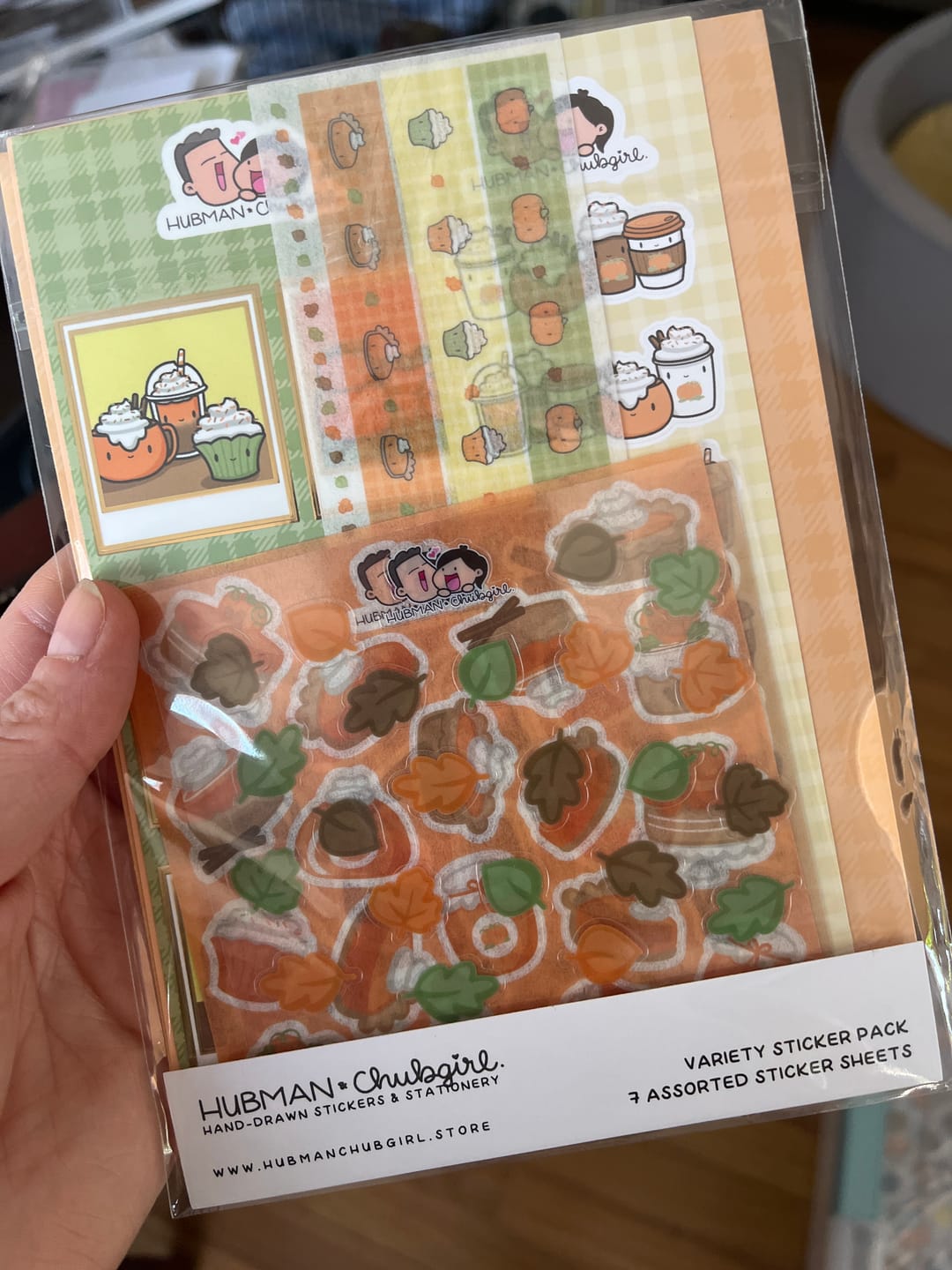 Customer photo review of Pumpkin Spice Variety Sticker Pack