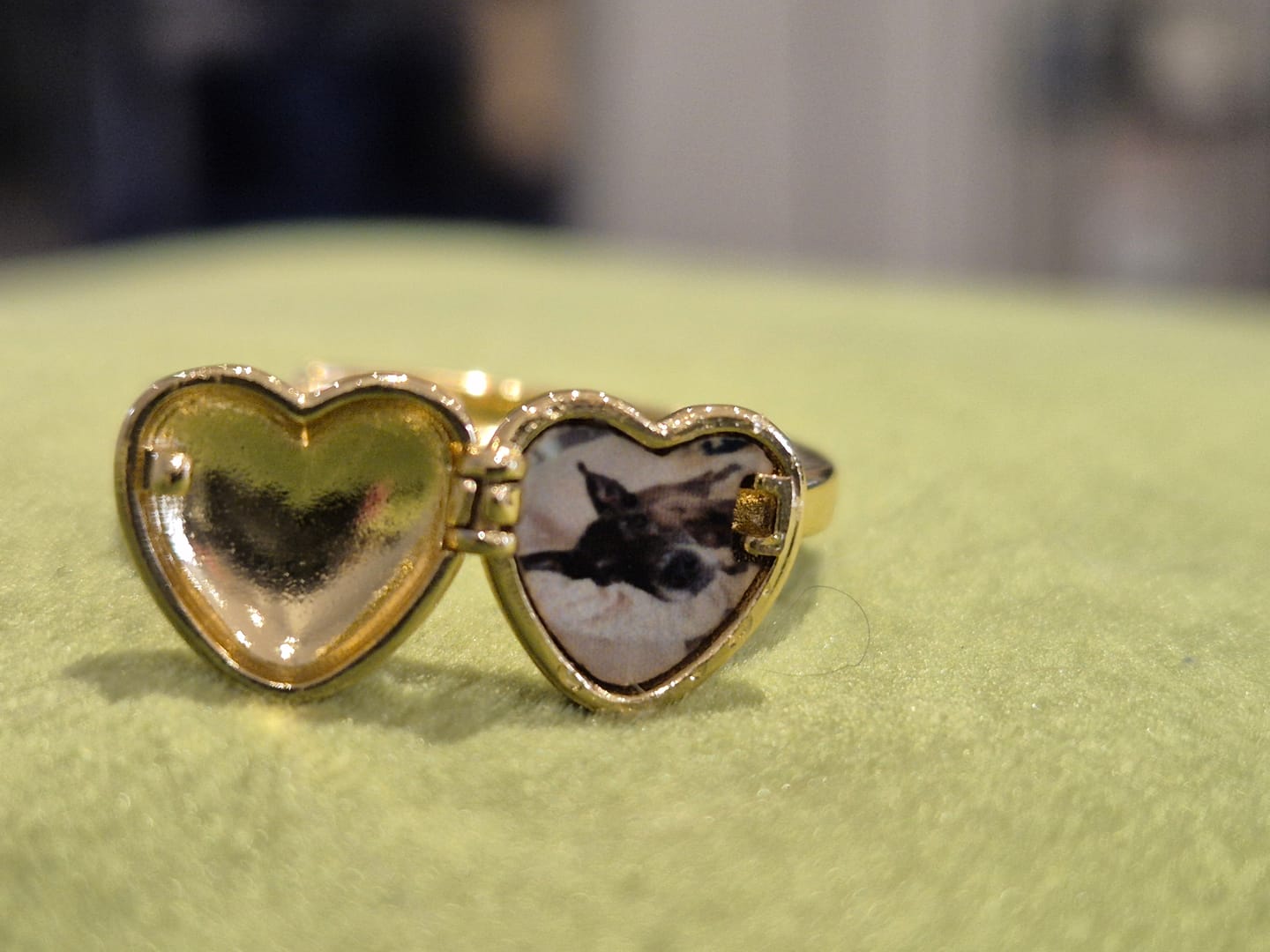 Customer photo review of Heart Locket Ring