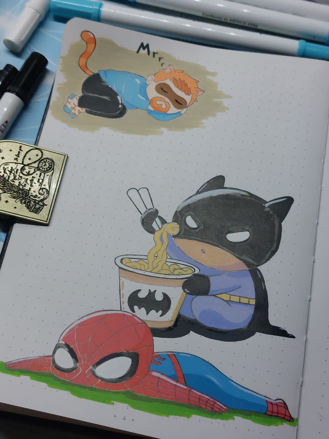 Customer photo review of Ohuhu Bleedproof Bullet Dotted Journal Notebook