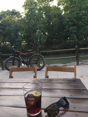 Customer photo review of Cycling Pack(Free gifts with E-bike purchase,includes mudguards,rear rack,and phone holder bag)
