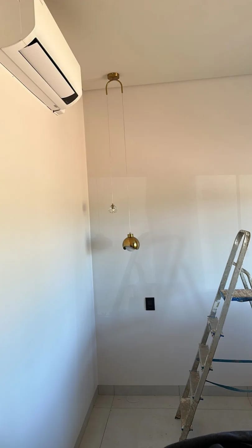 Customer photo review of Gold Pendant Light for Hallway, Adjustable Pulley, 30 cm