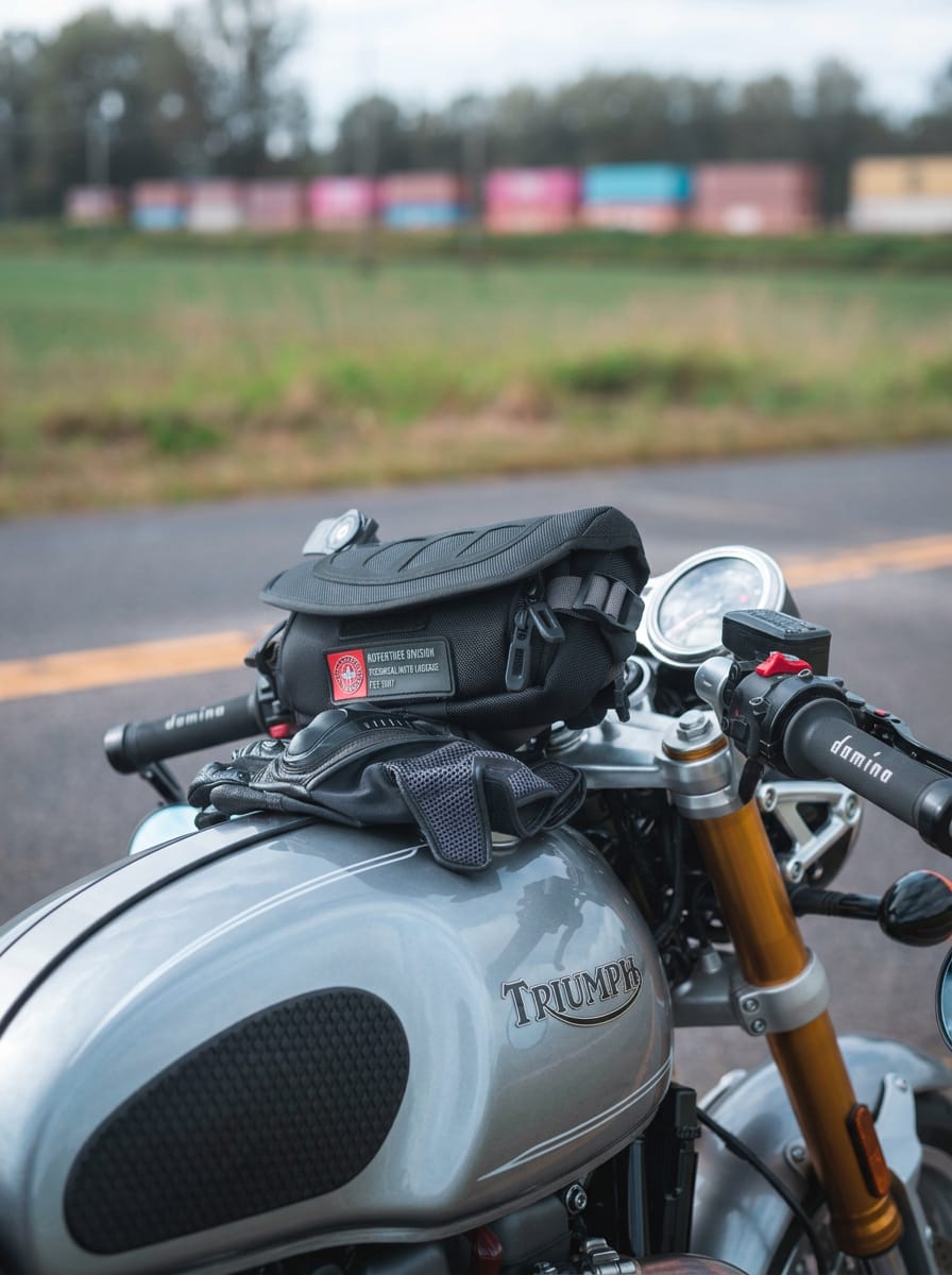 Customer photo review of 1L - Explorer Handlebar Bag For Adventure Touring Motorcycle