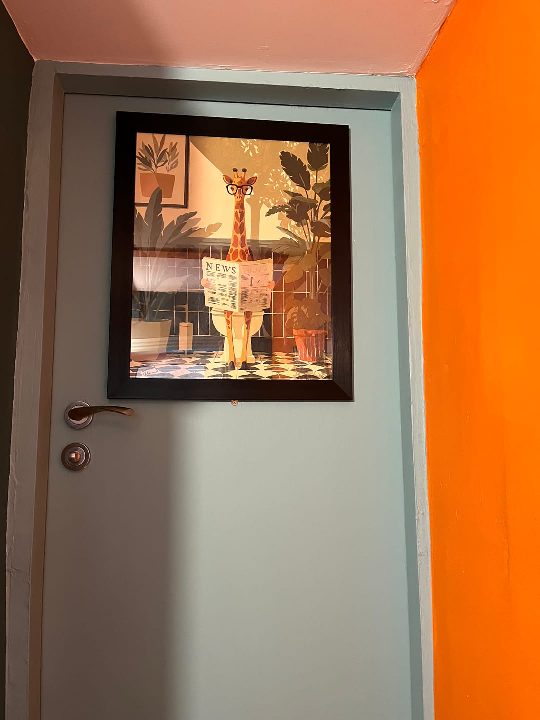 Customer photo review of Giraffe News | Paint by Number
