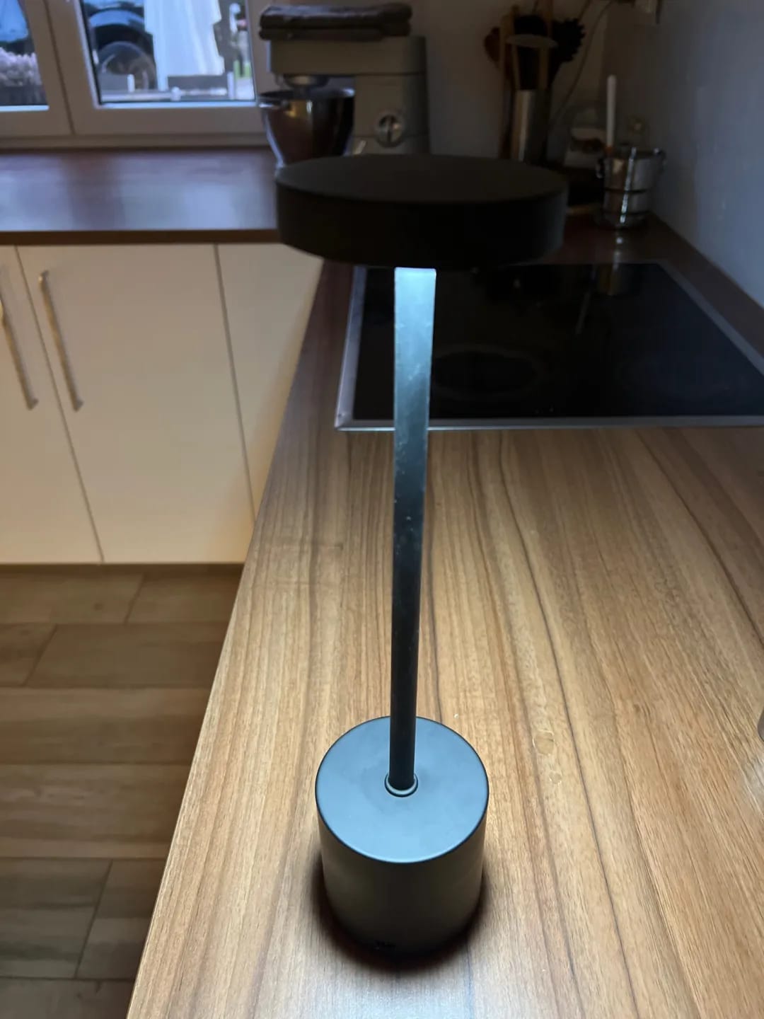 Customer photo review of Gold Table Lamp for Bedside, Cordless Rechargeable, 34 cm