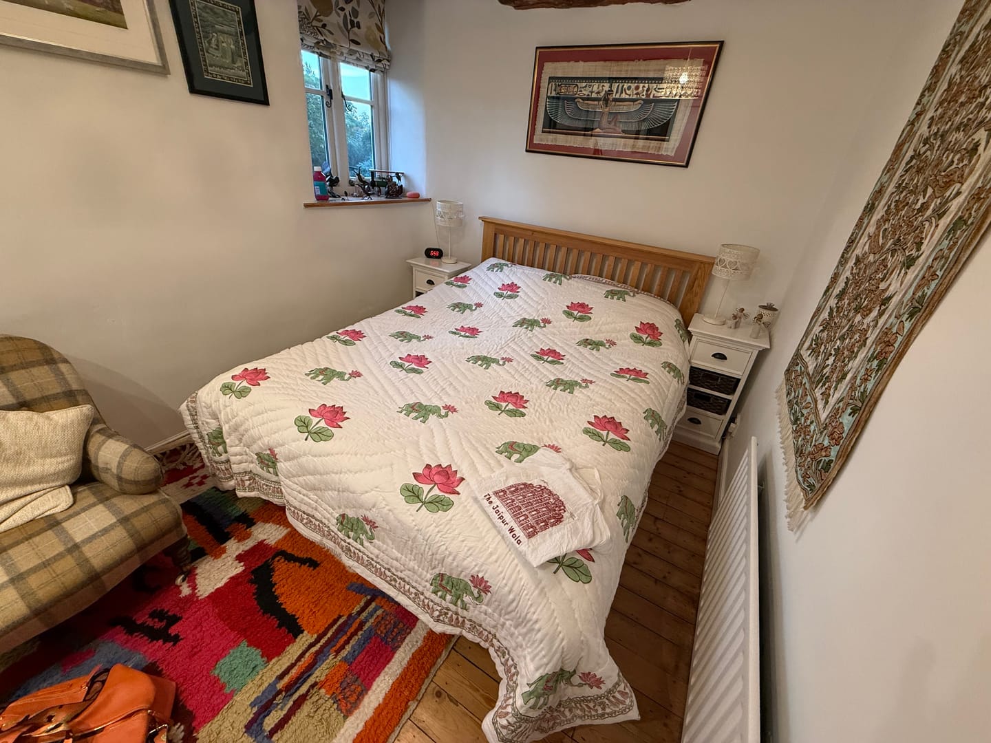 Customer photo review of Padma Handstitched Hand Block Printed Organic Cotton Quilt