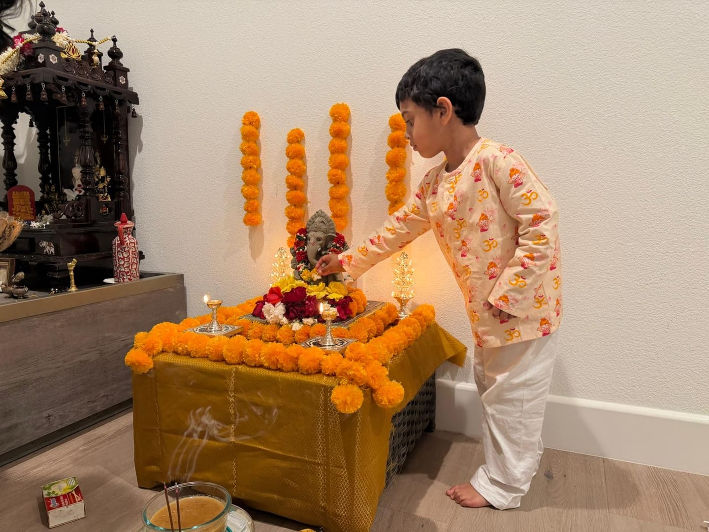 Customer photo review of Om Ganesha Kurta Pajama