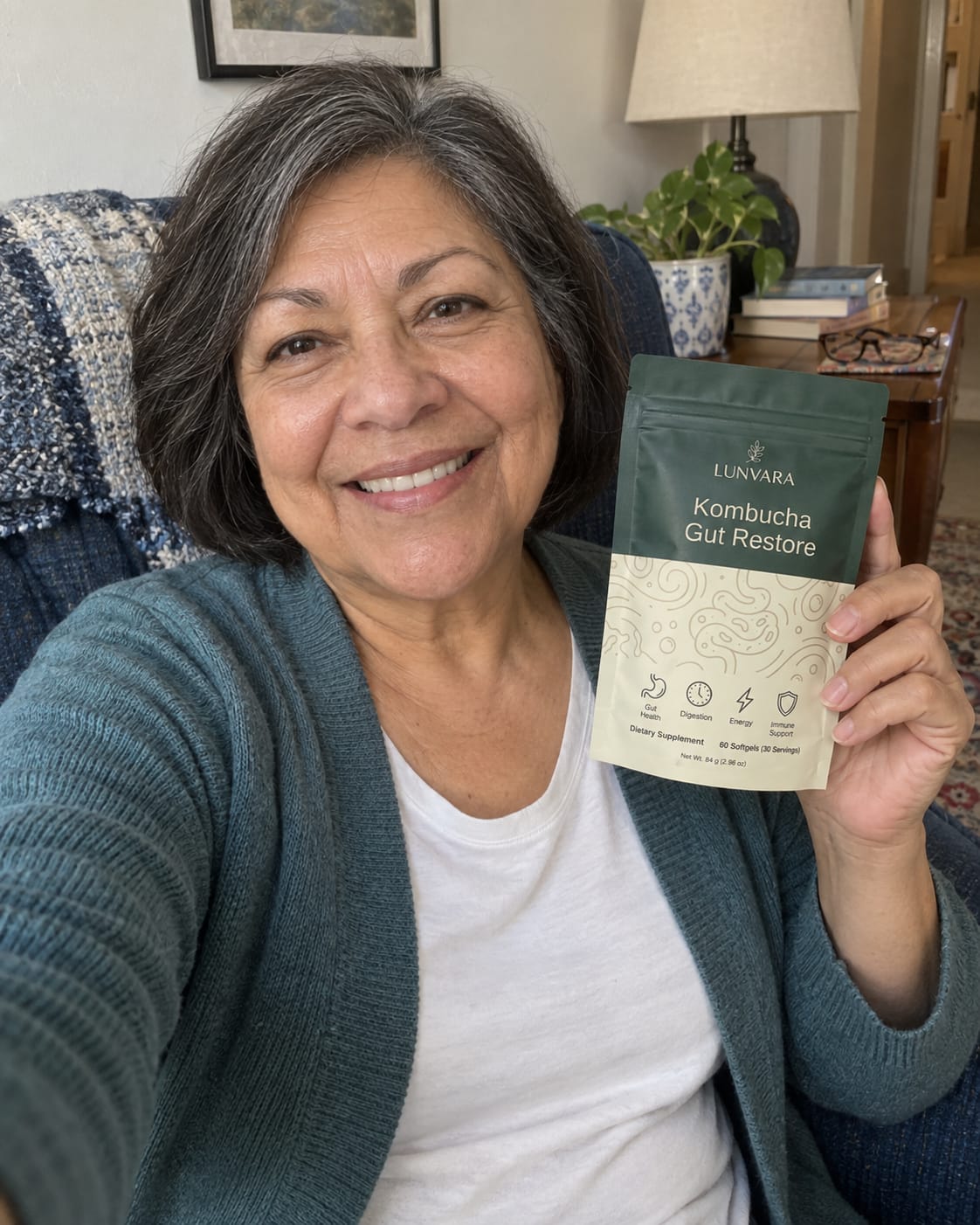 Customer photo review of Kombucha Gut Restore Softgels