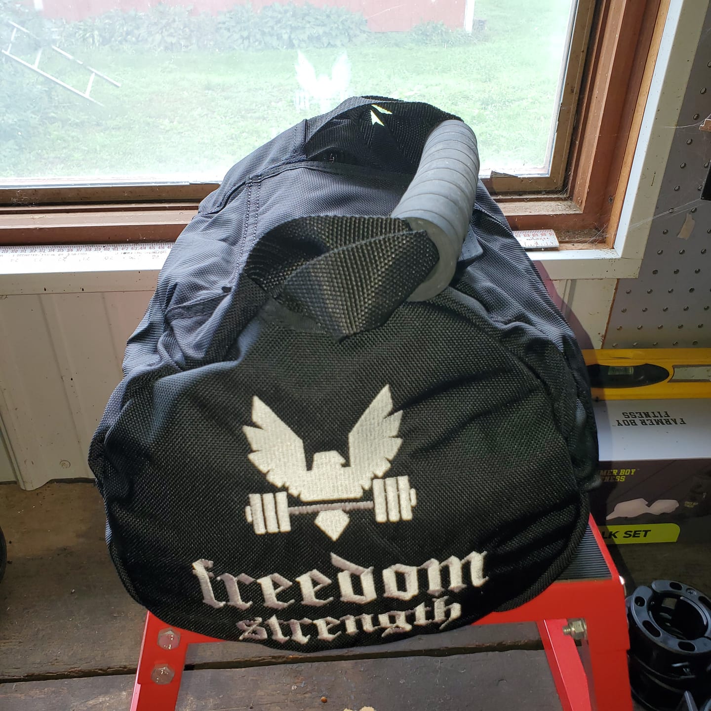 Customer photo review of Strongman throwing bags