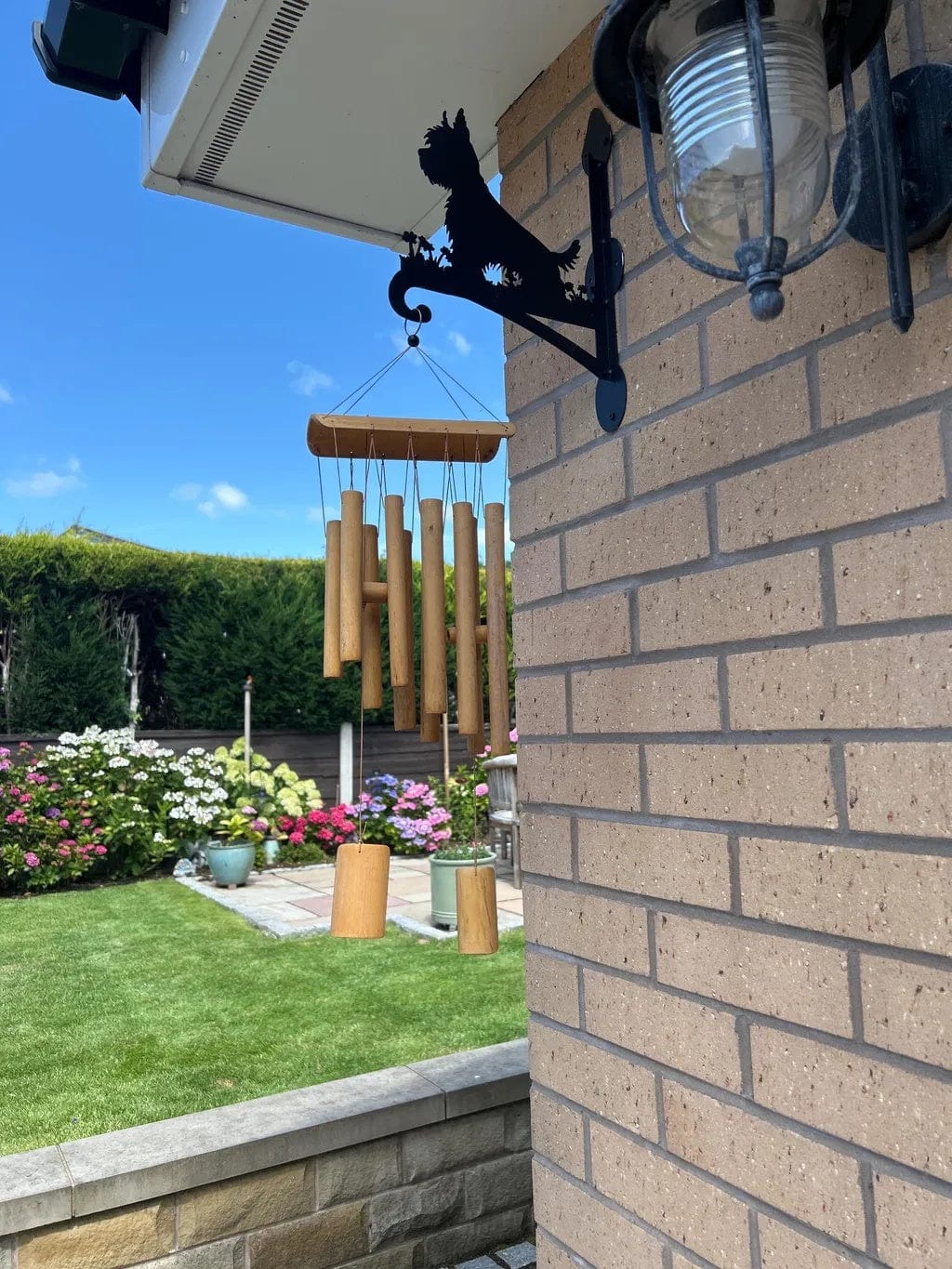 Customer photo review of Hanging Basket Bracket – West Highland White Terrier