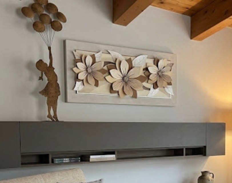 Customer photo review of Bimba con Palloncini Grande in Ferro Corten Marrone Ruggine( 120x45x18 cm)