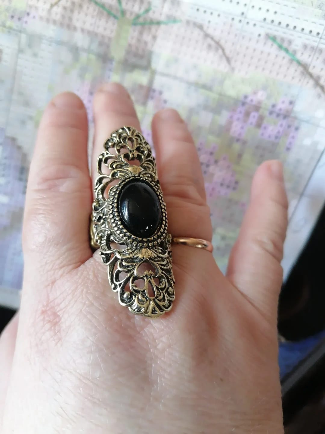 Customer photo review of Bohemian Steampunk ring