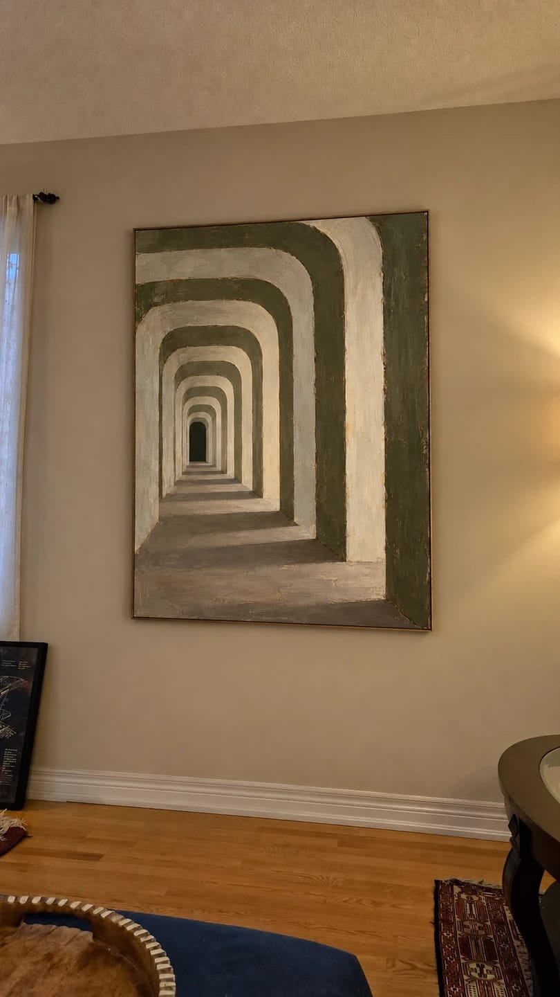Customer photo review of Textured & Impasto Art｜Endless Olive Passage