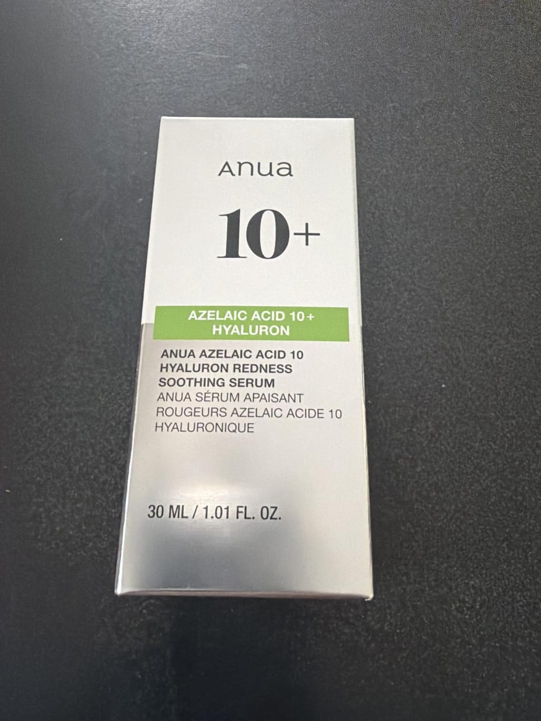 Customer photo review of Anua - Azelaic Acid 10 + Hyaluron Redness Soothing Serum