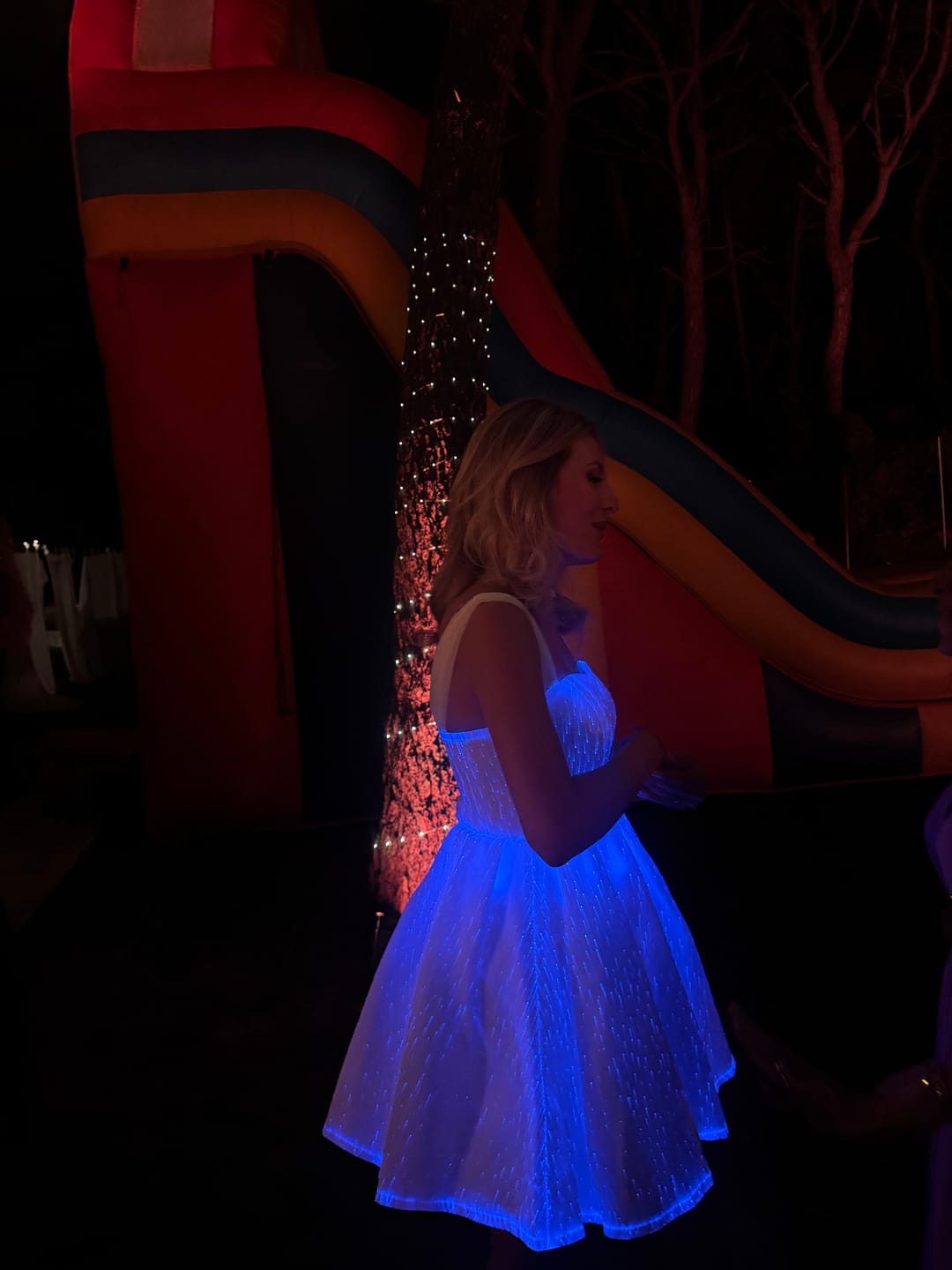 Customer photo review of Light Up Pleated Dress