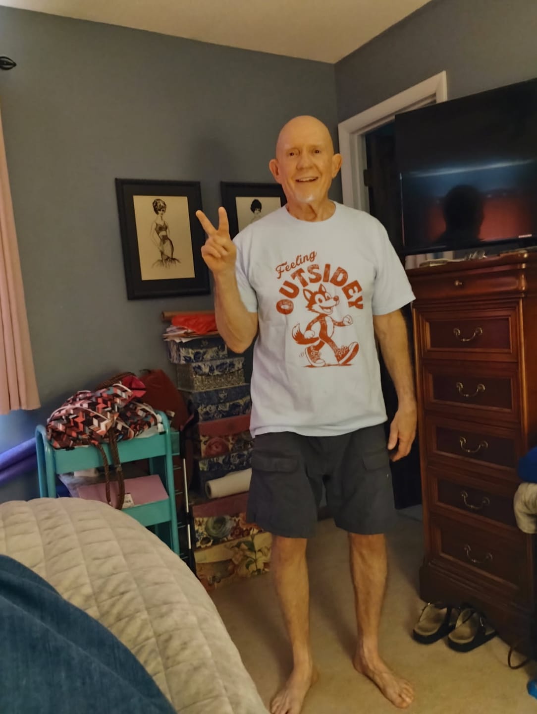 Customer photo review of Feeling Outsidey Tshirt