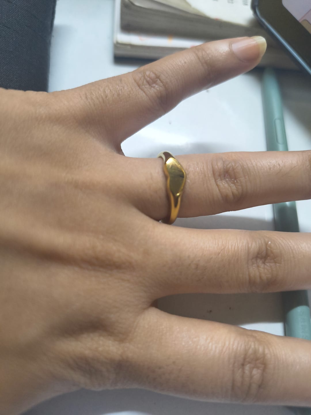Customer photo review of Timeless Heart Ring