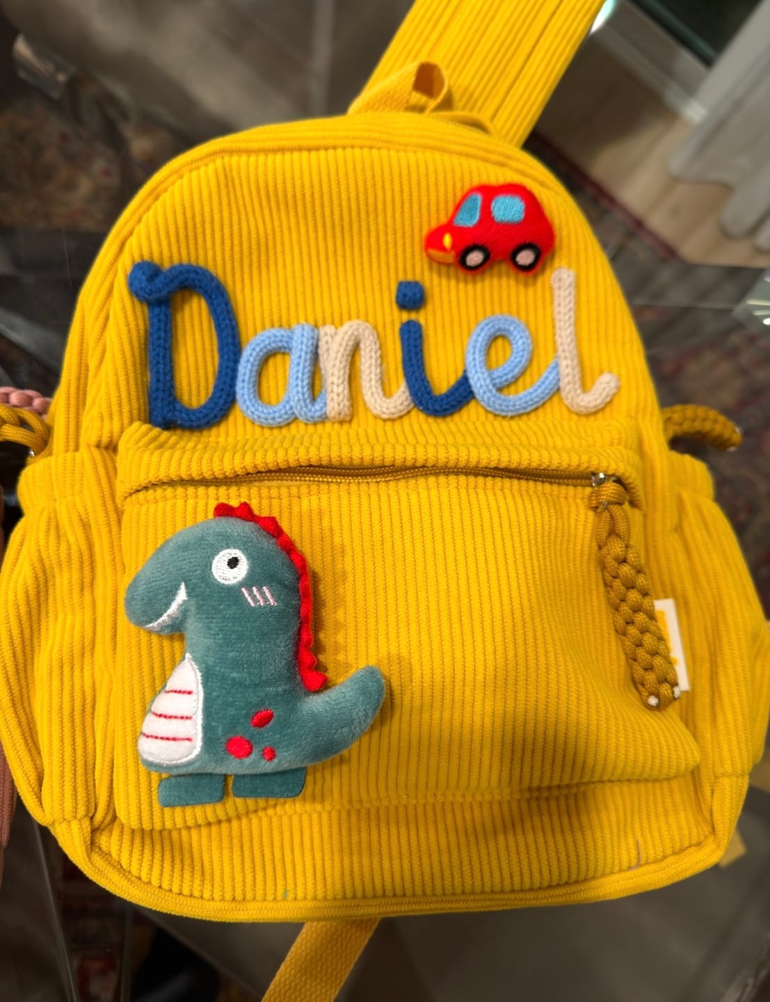 Customer photo review of K&C - Personalized Knitted Backpack