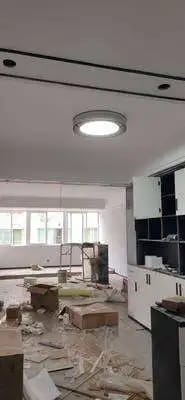 Customer photo review of Gold Pendant Light for Bedroom, Remote-Dimmable LED, 50 cm