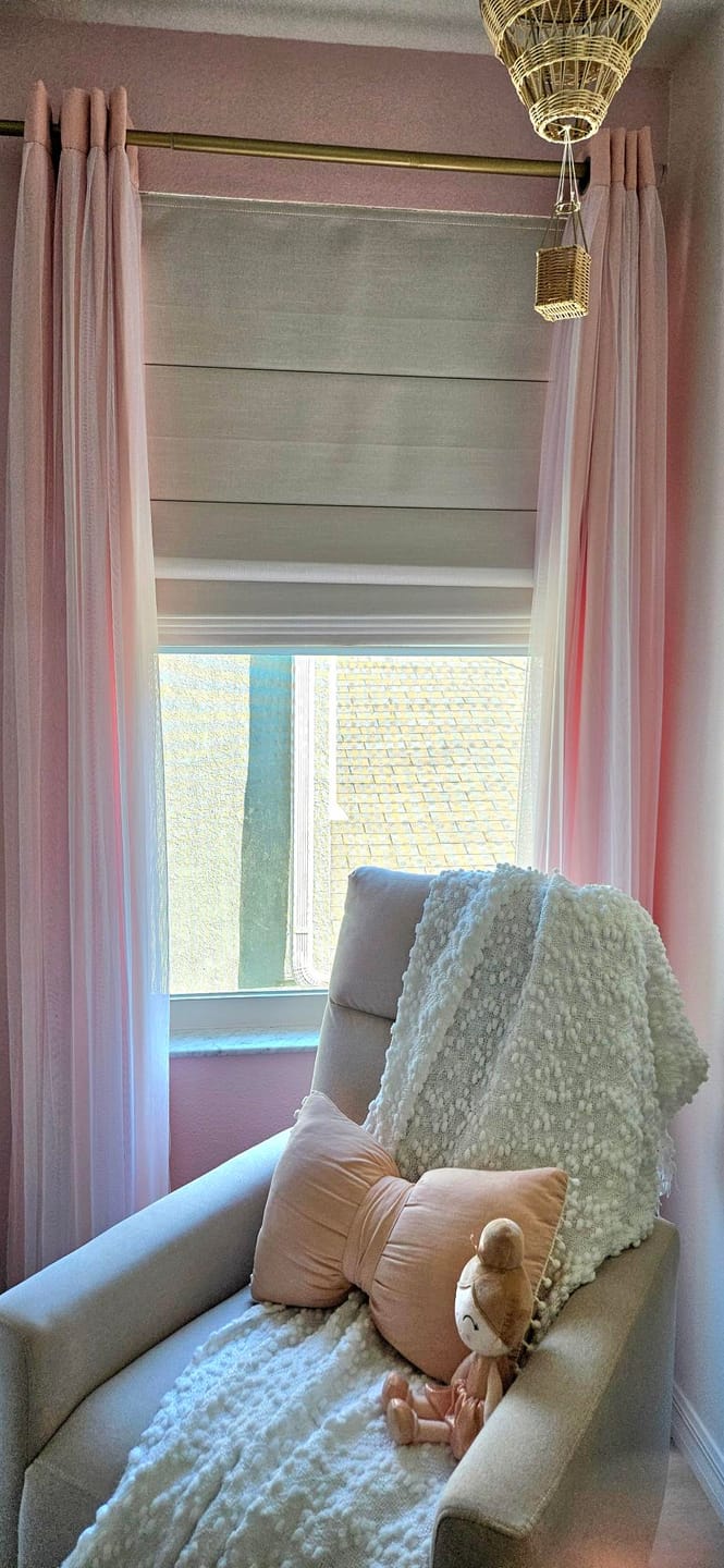 Customer photo review of Milan Modern Blackout Roman Shades