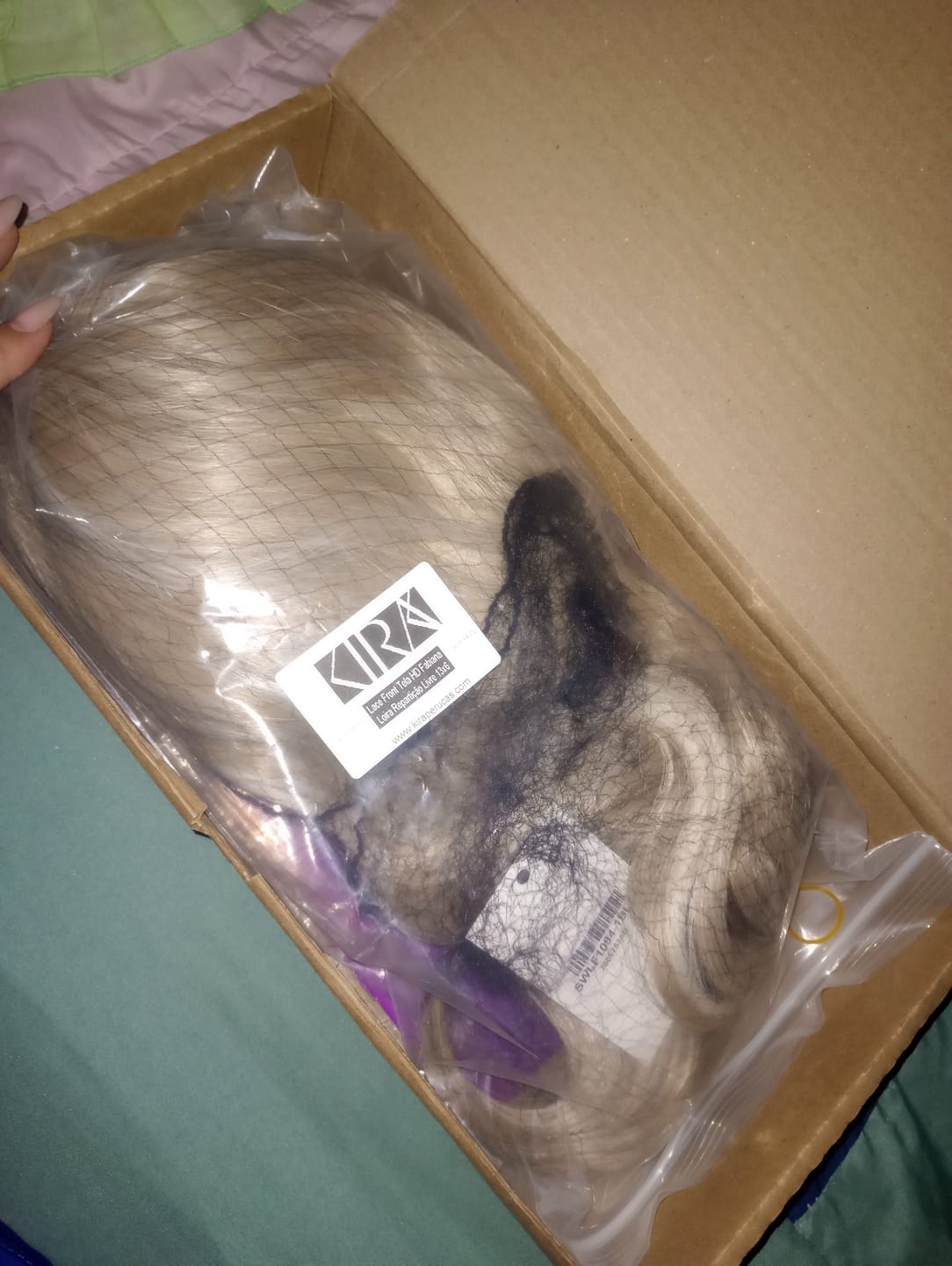 Customer photo review of Lace Front Tela HD Fabiana Loira Repartição Livre 13x6