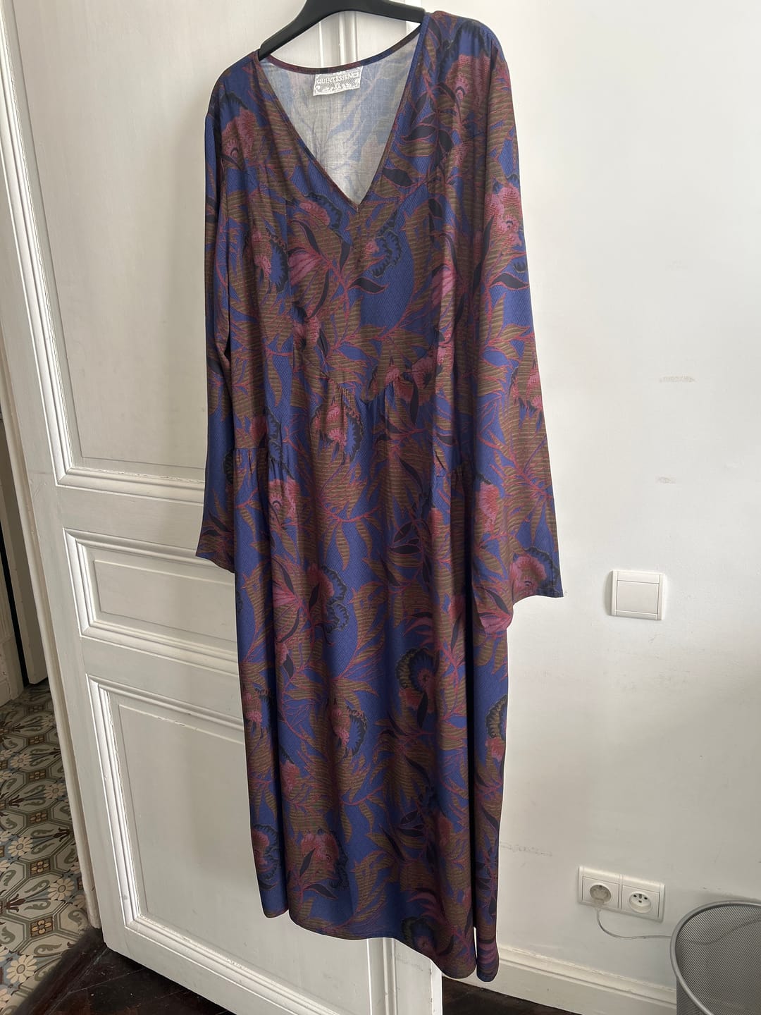 Customer photo review of Robe Edmée — Viscose Brume d'Écosse