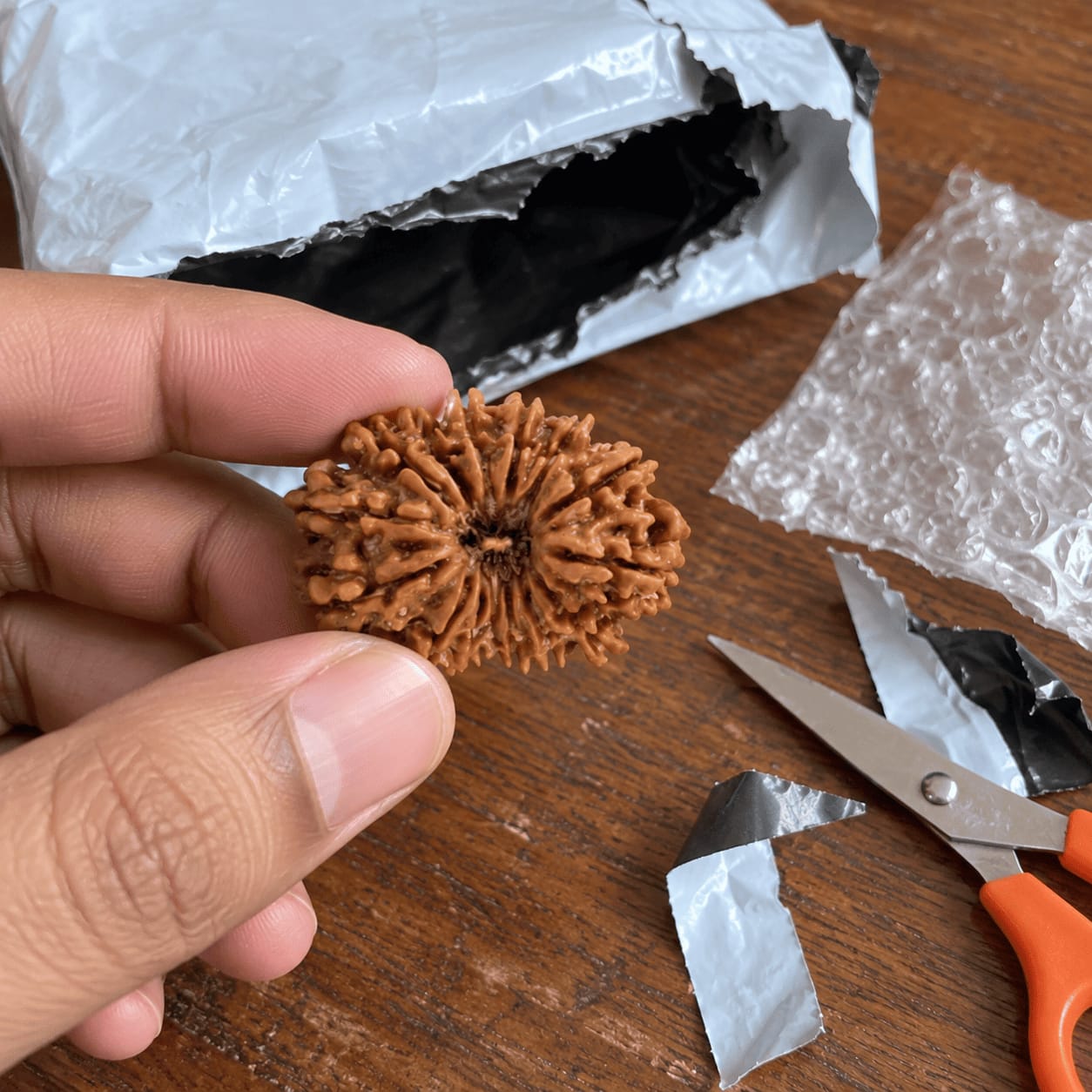Customer photo review of Original 15 Mukhi Rudraksha (Nepali)