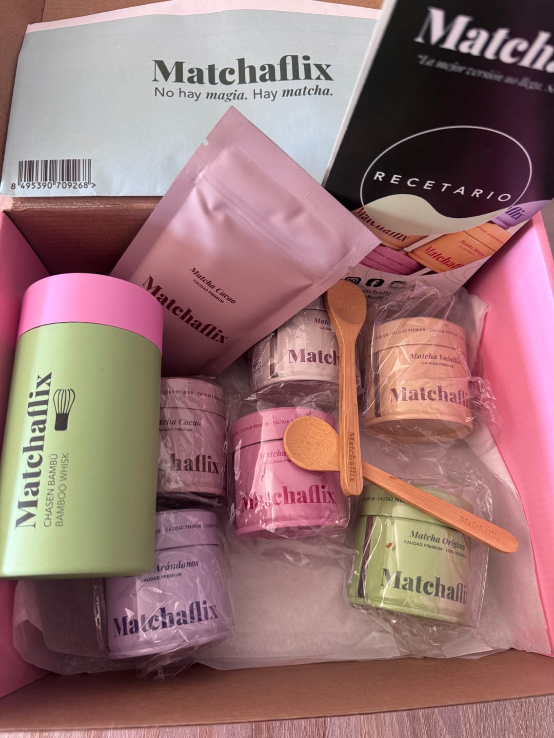 Customer photo review of Recetario Matchaflix