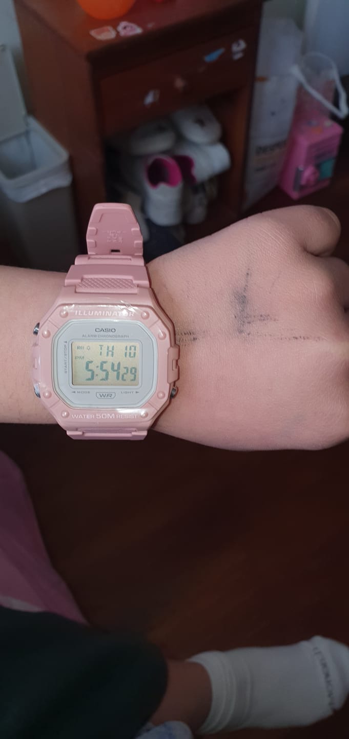 Customer photo review of Reloj Casio Vintage W-218HC-4AVDF Rosado