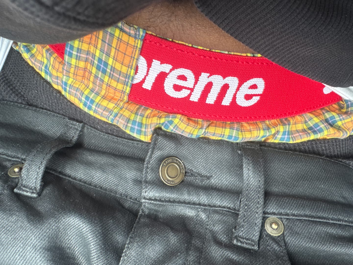 Customer photo review of Supreme x Hanes Boxer Briefs Plaid (4 Pack)
