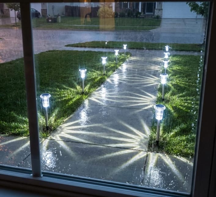 Customer photo review of 🔥 [LIMITED TIME 50% OFF]🔥 Celestial Solar Pathway Lights
