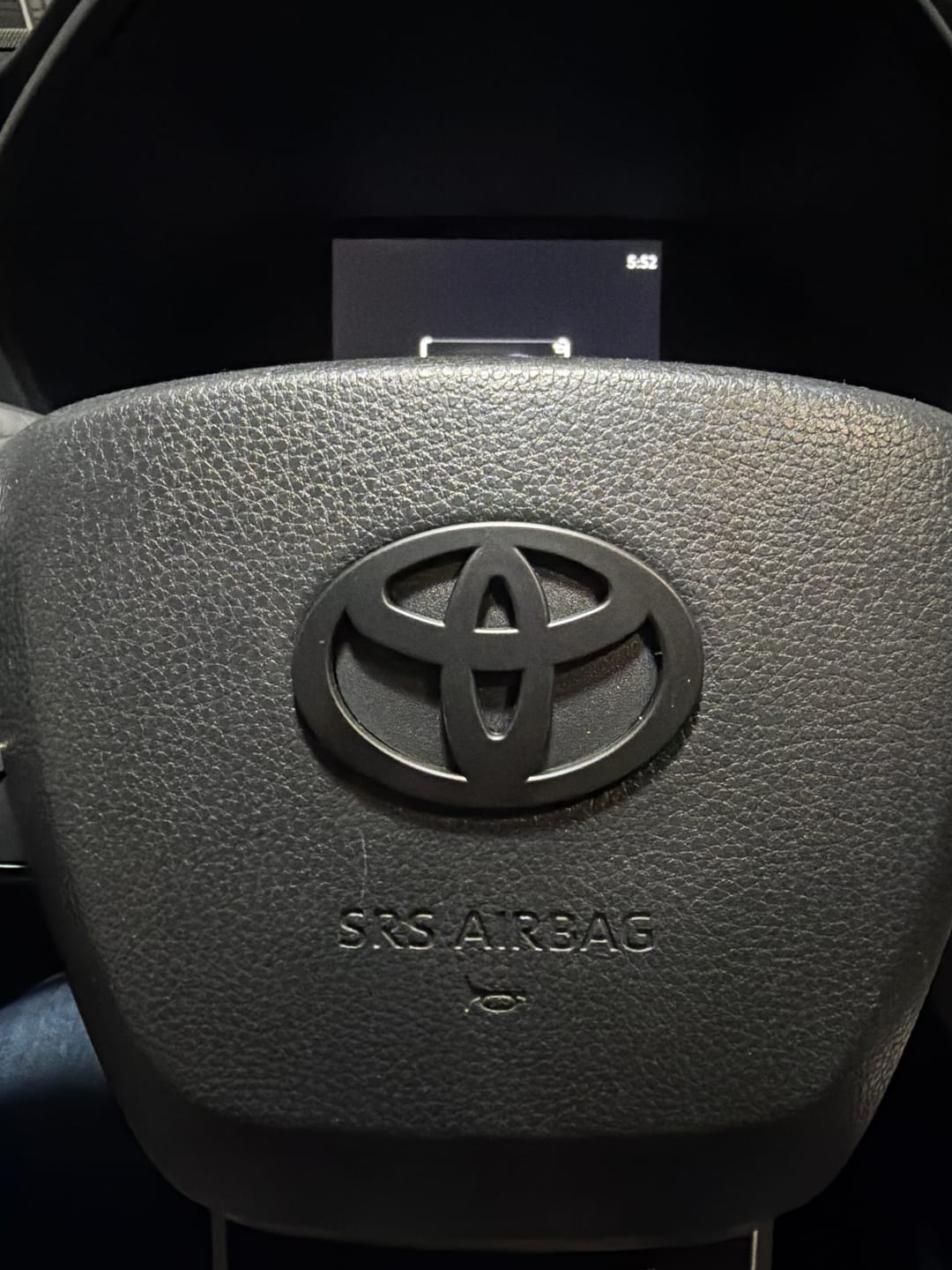 Customer photo review of NEW Black Matte Steering Wheel Emblem Fits NEW Models 2024-2026 Tacoma, 4Runner & Camry