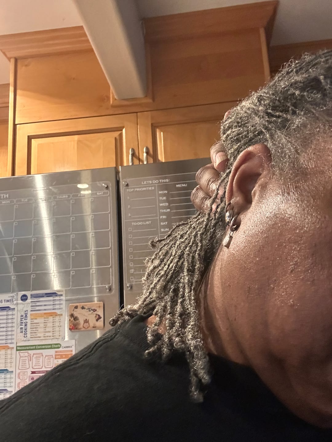 Customer photo review of Amara Hoop Earrings
