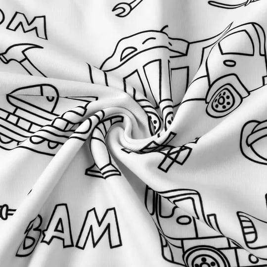 Customer photo review of Color-Your-Own Christmas Pajamas