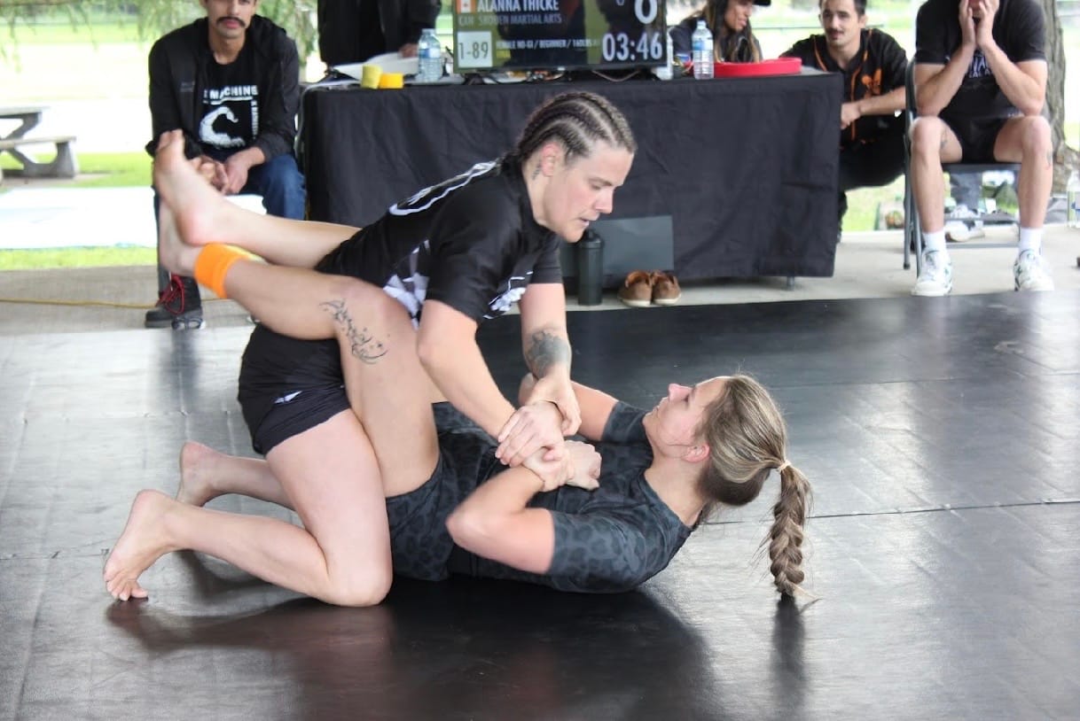 Customer photo review of Women's BJJ Rash Guard Black Leopard X-Tech 25 Series