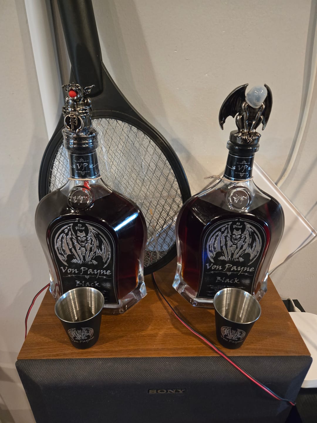 Customer photo review of Limited Time Offer - Von Payne Black (2) Bottle Bundle w/ Shot Cups
