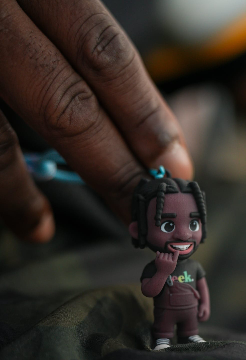 Customer photo review of Custom 3D Figure Keychain